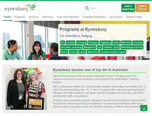 Tablet Screenshot of eynesbury.navitas.com